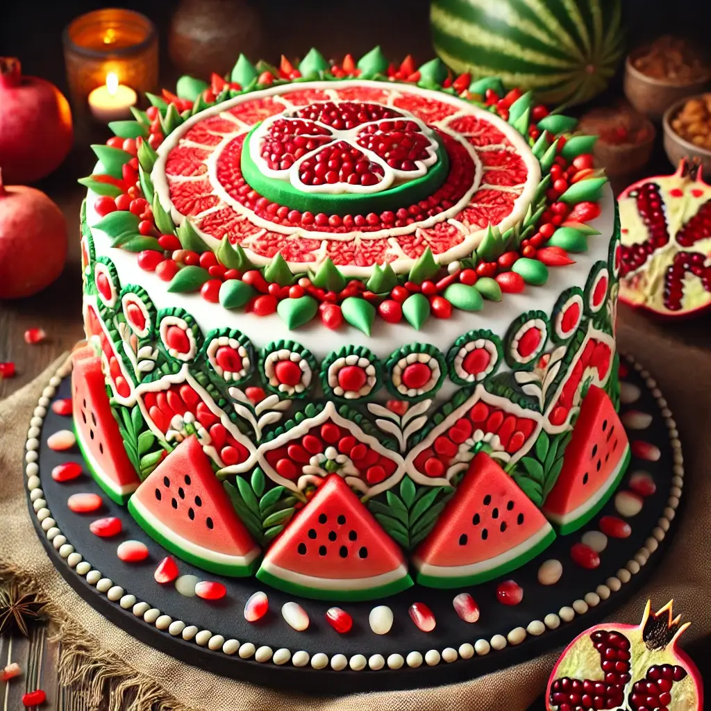 کیک‌های شب یلدا: طراحی و تزئین برای مهمانی‌ها