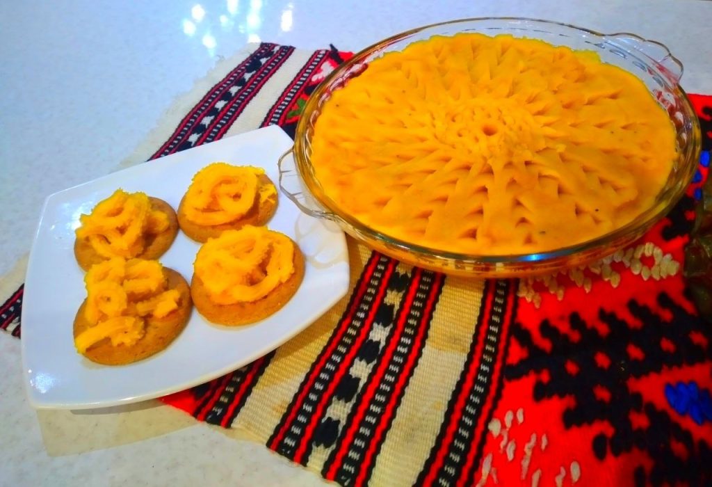 حلوای هویج با پایه‌ی بیسکوییت رژیمی رضا