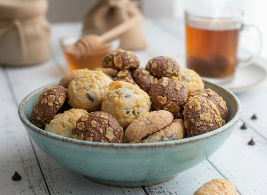 کوکی کورنفلکس رژیمی؛ ترد، خوشطعم و پرانرژی