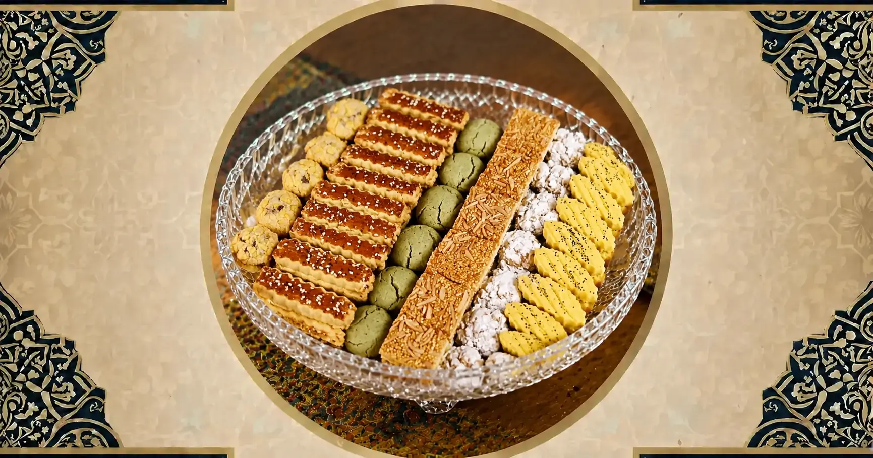 بنر شیرینی سنتی رضا