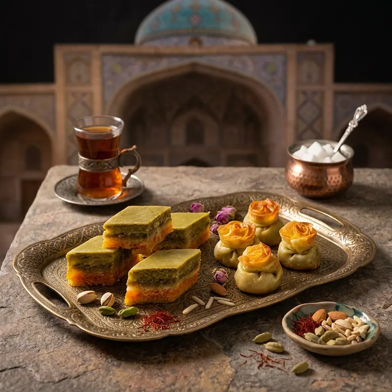 باقلوا قزوین چیست؟ از باقلوای لوز و گل تا قصه ۱۵۰ ساله این شیرینی